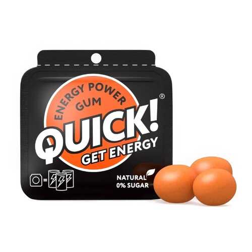 Жевательная резинка QUICK энергетическая 15 г