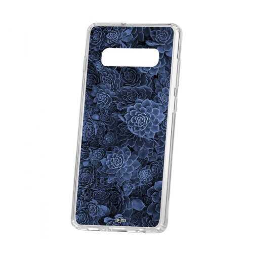 Чехол Kruche для Samsung Galaxy S10+ Print Каменная роза