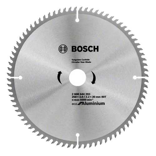 Диск по дереву Bosch ECO ALU/Multi 250x30-80T 2608644393