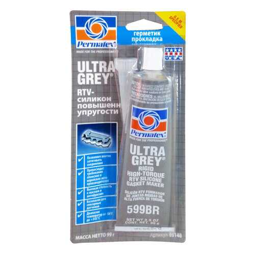 Формирователь прокладок серый PERMATEX Ultra Grey Sealant (99гр)