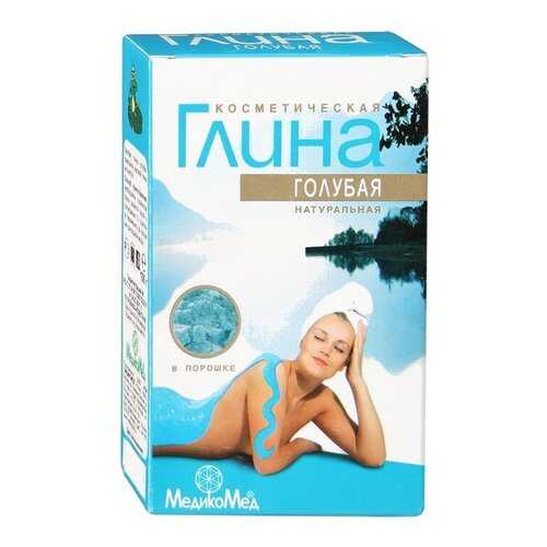 Глина голубая косметическая 100 г, МедикоМед (коробочка)