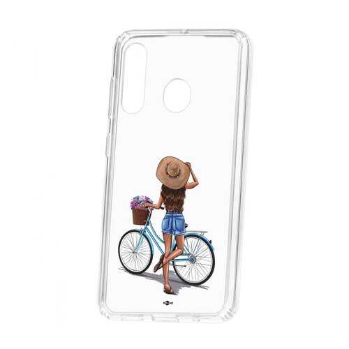 Чехол Kruche Samsung Galaxy A60 2019 Print Велосипедная прогулка