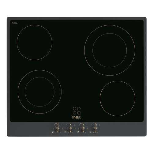 Встраиваемая варочная панель электрическая Smeg P864AO Black
