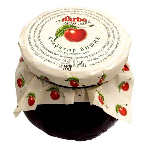 Конфитюр d'arbo Вишня 640г Австрия