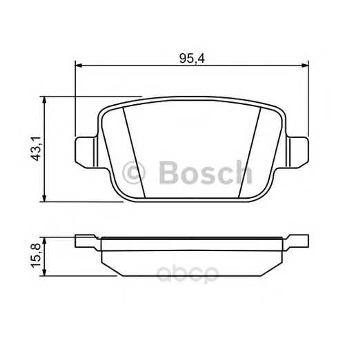 Комплект тормозных колодок Bosch 0986494247