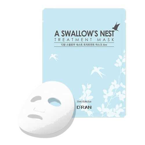 Маска D'RAN New A Swallow's Nest Treatment Mask с экстрактом ласточкиных гнезд, 1 шт