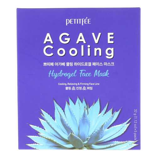 Маска для лица Petitfee Agave Cooling Hydrogel Face Mask 5x32 г