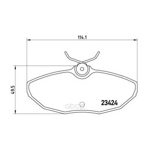 Комплект тормозных колодок Brembo P36013