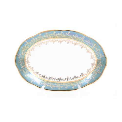 Блюдо овальное Sterne porcelan Зеленый лист 32 см