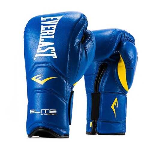 Боксерские перчатки тренировочные Everlast Elite Pro синие 14 унций