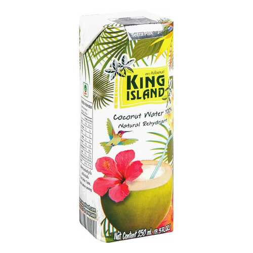 Кокосовая вода King Island 100 % без сахара 250 мл