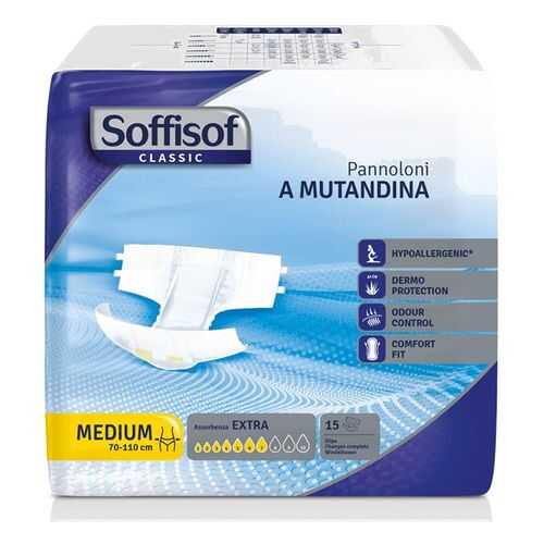 Подгузники для взрослых Soffisof Extra M 15 шт. ночные
