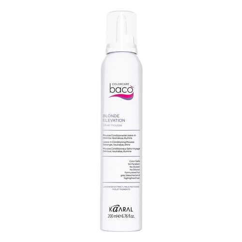 Кондиционер для волос Kaaral Baco Blonde Elevation Silver Mousse 200 мл