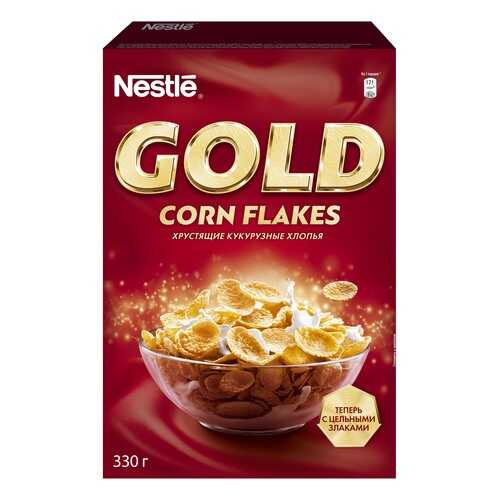 Готовые завтраки Nestle gold голд кукурузные хлопья 330 г