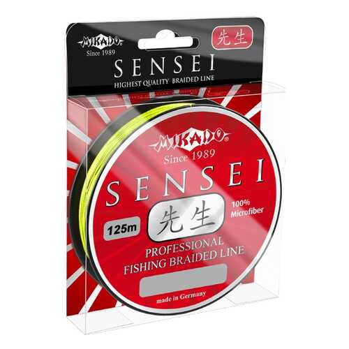 Леска плетеная Mikado Sensei Fluo 0,1 мм, 10 м, 7,3 кг