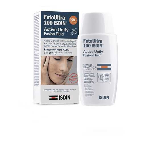 Флюид для лица Isdin Foto Ultra 100 Active Unify Fusion Fluid Sin Color SPF 50+ 50 мл