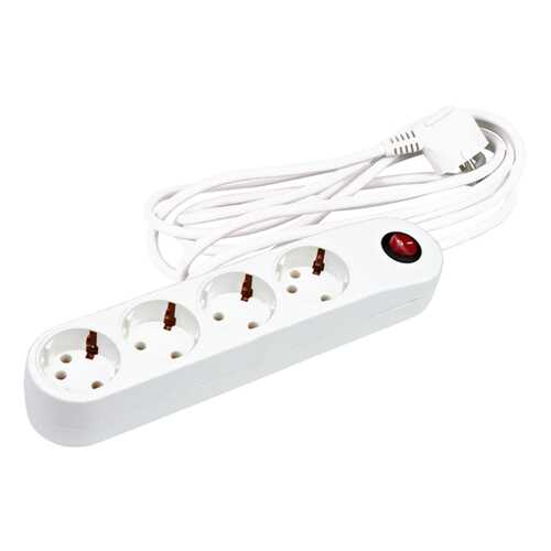Сетевой фильтр Uniel S-GSP4-3C, 4 розетки, 3 м, White