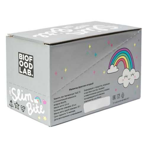 Мармелад Фруктово-ягодный Bite Slim Unicorn Черная Смородина 20 штук по 20 г