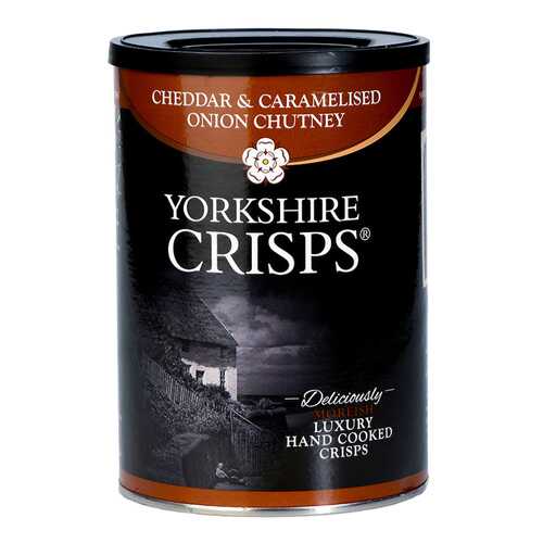 Чипсы картофельные Yorkshire Crisps с сыром чеддер и карамелизированным луком 100 г