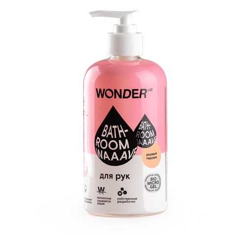 Гель для мытья рук Wonderlab Bathroom Waaave розовые персики, 0.5 л
