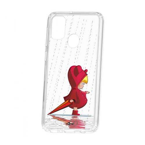 Чехол Kruche Samsung Galaxy M30S Print Девочка с зонтом