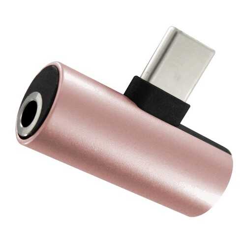 Переходник Krutoff USB Type-C to USB Type-C + AUX 3.5mm (rose gold)
