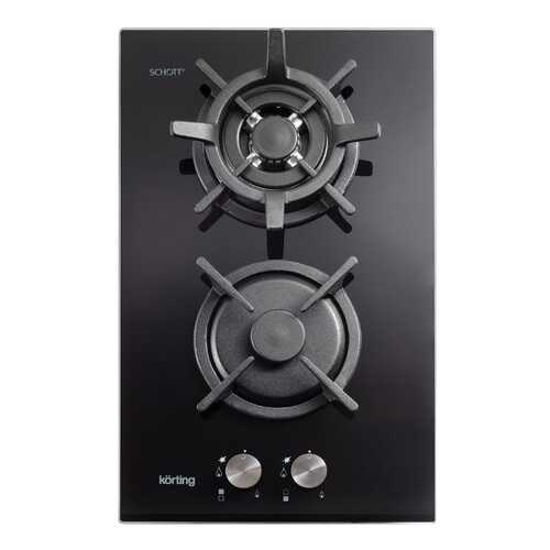 Встраиваемая варочная панель газовая Korting HGG 382 CTN Black