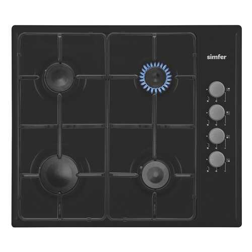 Встраиваемая варочная панель газовая Simfer H60Q40B411 Black
