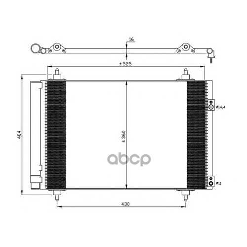 Радиатор кондиционера NRF 35610