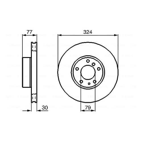 Тормозной диск Bosch 0986479116