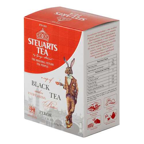 Чай черный листовой Steuarts black tea pekoe 100 г