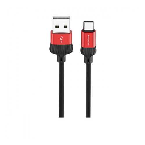 Кабель Borofone BX28 3A Type-C 1м Black/Red