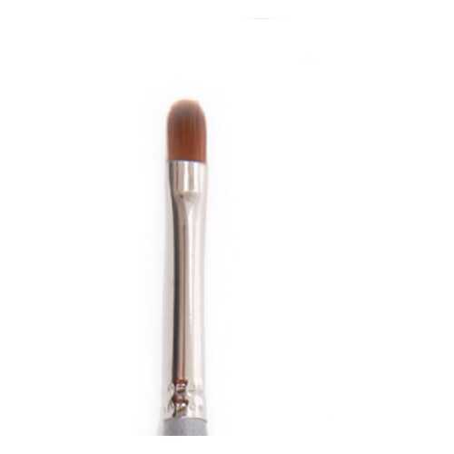 Кисть из нейлона ровная в футляре №5 (Цв: Silver)/Kryolan/5M-321F-Silver
