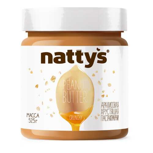 Арахисовая паста Nattys Crunchy с кусочками арахиса 525 г