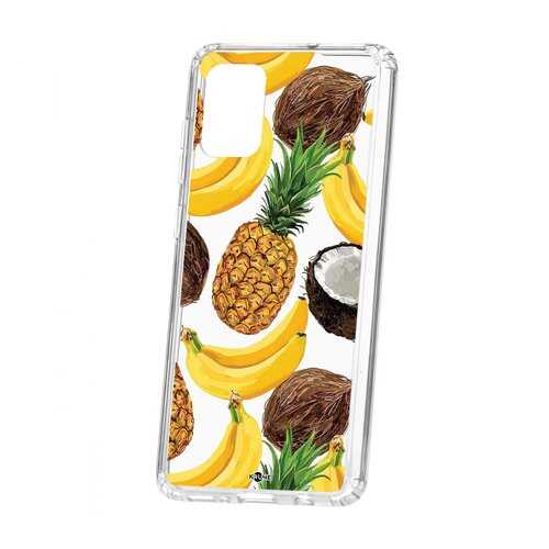 Чехол Kruche Samsung Galaxy A71 Print Тропический микс