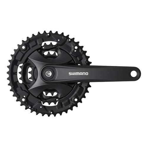 Шатун Shimano MT101 175мм 40/30/22 для 3*9 ск без защиты черный EFCMT101E002XLB