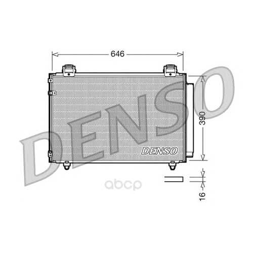 Радиатор кондиционераtoyota avensis all 02 Denso DCN50024