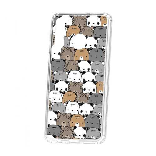 Чехол Kruche Samsung Galaxy A21 Print Медвежата