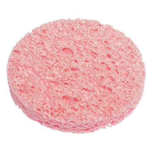 Спонж для снятия макияжа Dewal Beauty, розовый, 60x60x8 мм, 3 штуки