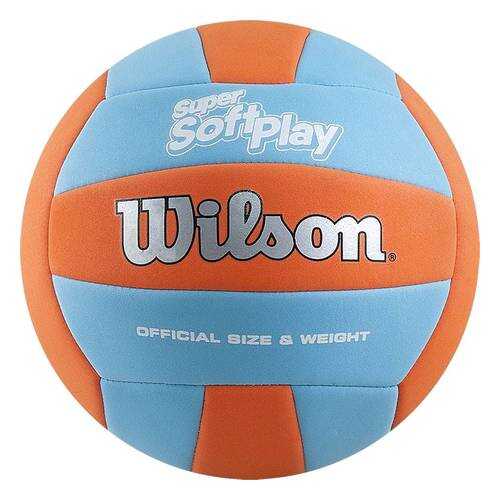 Мяч волейбольный Wilson Super Soft Play 2017, 5, оранжевый, любительский, машинная сшивка
