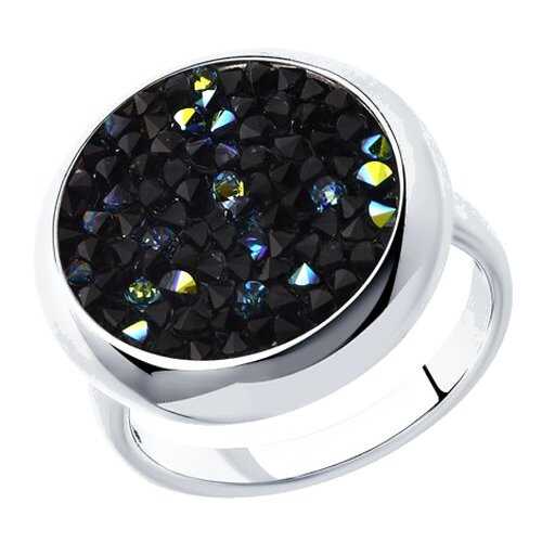 Серебряное кольцо женское с кристаллами Swarovski SOKOLOV 94012429 р.18