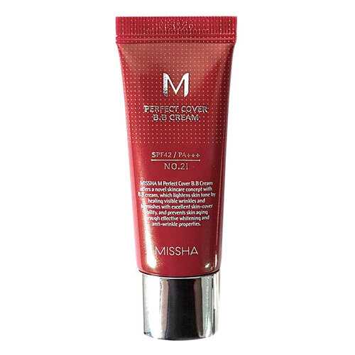 BB средство Missha M Perfect Cover SPF42/Pa+++ No,21 Light Beige 20 мл