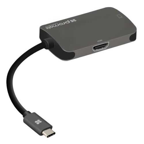 Адаптер универсальный Promate USB 3.1 Type-C™ Hub UniHub-C4 (grey)