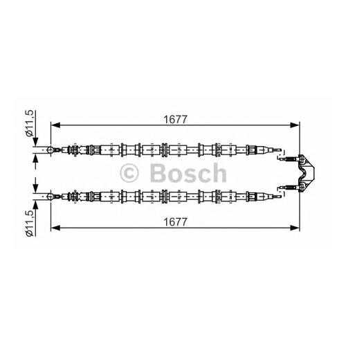 Трос cтояночного тормоза Bosch 1987482141