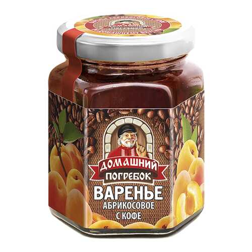Варенье Домашний погребок из абрикоса с кофе 240 г