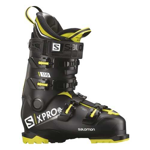 Горнолыжные ботинки Salomon X Pro 110 2019, black/acid green/anthracite, 29.5