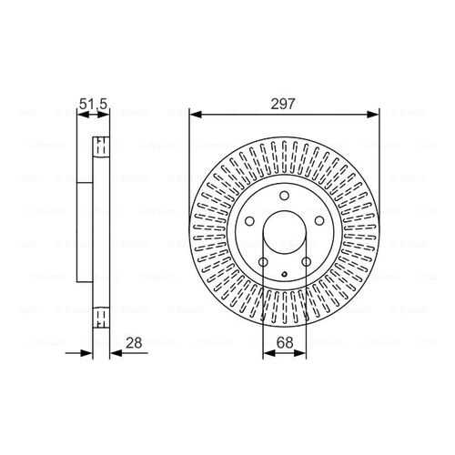 Тормозной диск Bosch 0986479B15