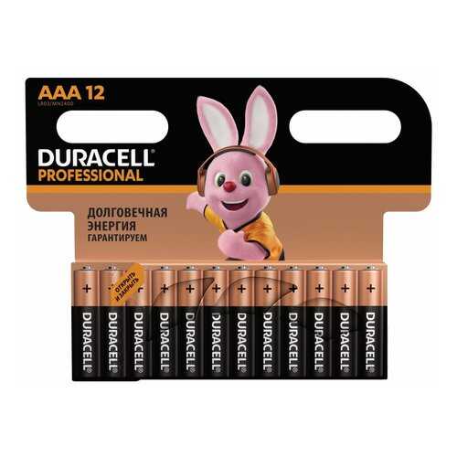 Батарейка Duracell P AАА LR03 12 шт