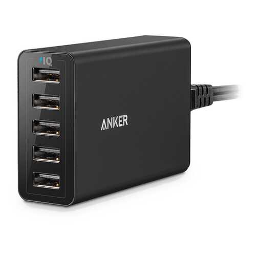 СЗУ Anker PowerPort 5_40W 5-Port USB Charger for EU (Black) Offline Packaging V3