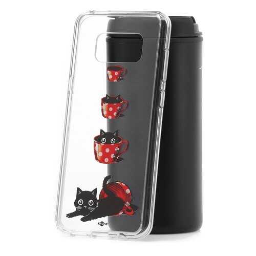 Чехол Samsung Galaxy S8 Plus Kruche Print Котенок в чашке